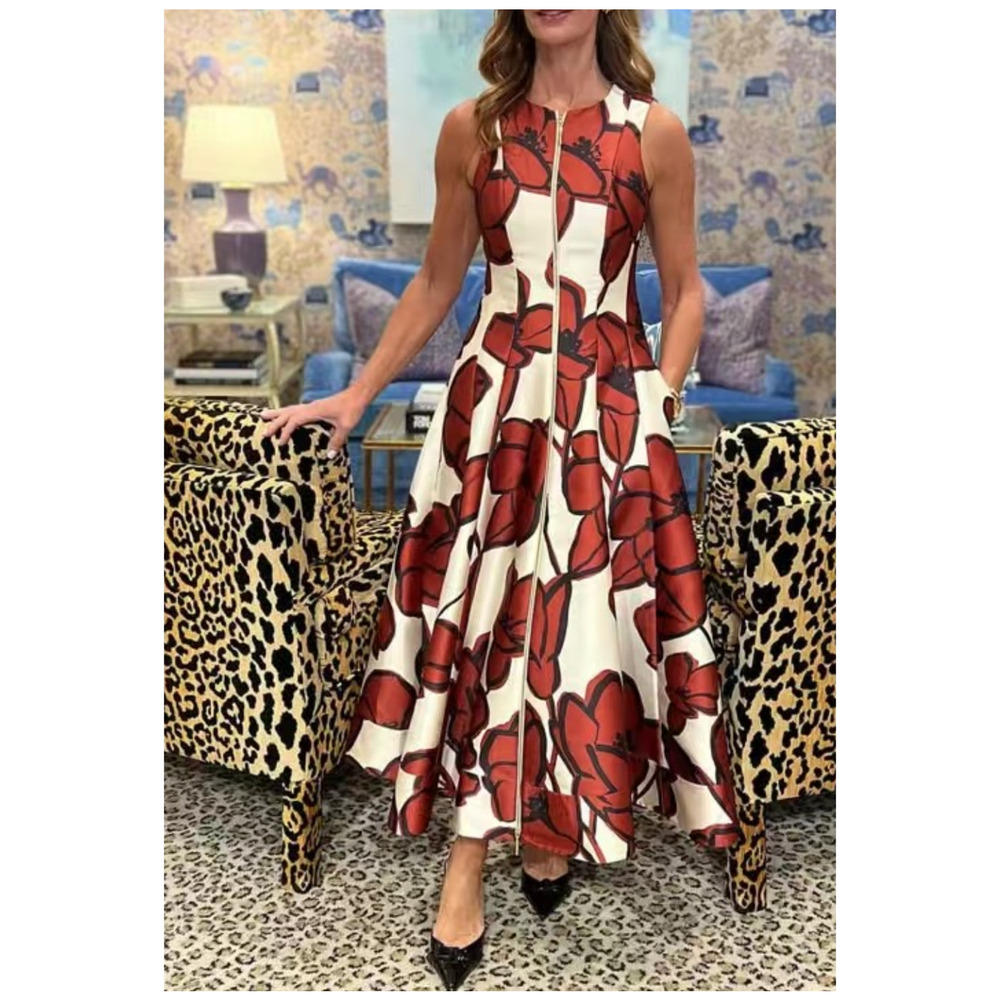 Alexis Lazaro Midi Dress M - Picture 5 of 11